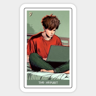 the hermit - house of anubis tarot card Sticker